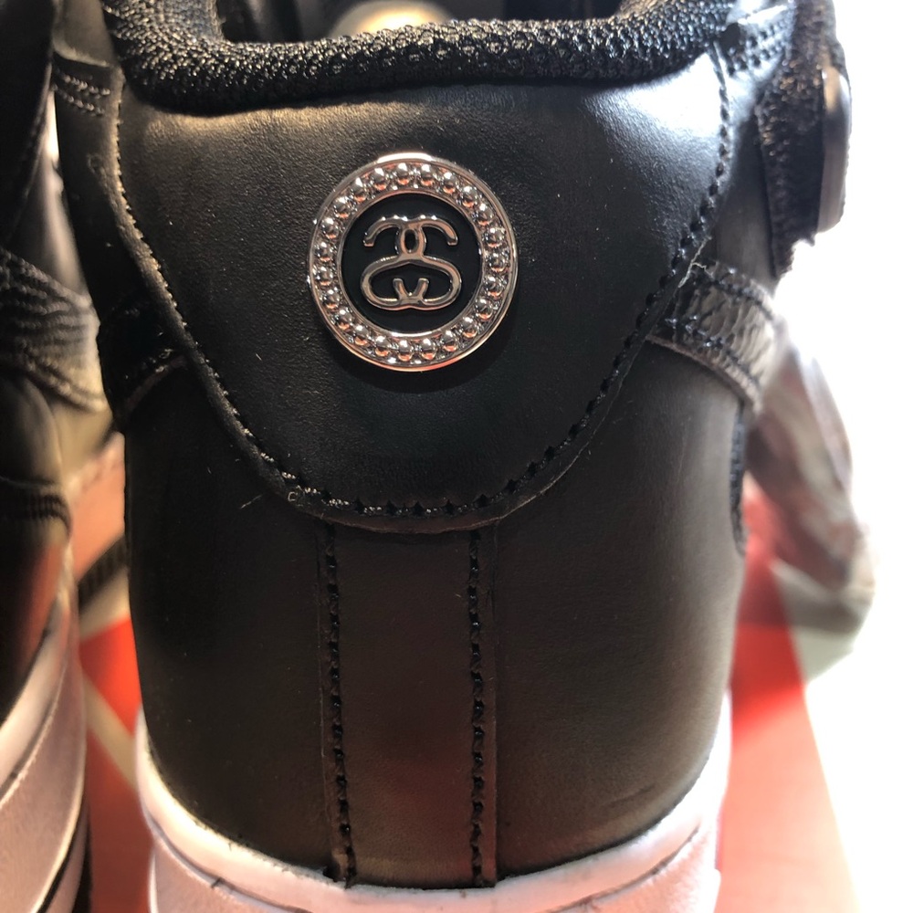Nike x Stussy Air Force 1 Mid Luxe Black Snakeskin Men’s 9.5 Women’s 11 New - Picture 7 of 16
